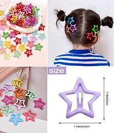 cheap -42PCS Glitter Star Hair Clips for Baby Girls - Adorable School-Ready Accessories & Perfect Gifts