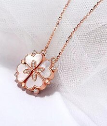 economico -Collane con ciondolo Conchiglia Per donna stile sveglio Romantico Classico Trifoglio Romantico Irregolare Collana Per Feste Giornaliero