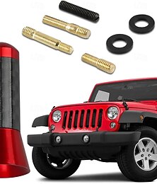 preiswerte -Auto Kohlefaserantenne Aluminium Signal Autoradio Antenne Metall Aluminium Antenne Modifikation liefert Dekoration