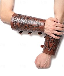 levne -Retro Středověké Renesanční Zbraně a výzbroj Náramek Pásek na ruku Pirát Viking Křižák Lukostřelba Pánské Dámské Viking Fantazie Karneval Plesová maškaráda LARP Dospělí 1 ortéza na zápěstí / POKUD