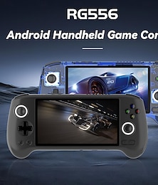 abordables -anbernic rg556 console de jeu portable android, lecteur audio vidéo portable à écran tactile amoled de 5,48 pouces, console de jeu rétro portable à double bascule