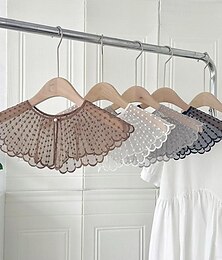 abordables -Etoles de Femme Enveloppes d'invités de mariage Le style mignon Sans Manches Polyester Boléros de Mariage Avec Dentelle Pour Mariage Eté