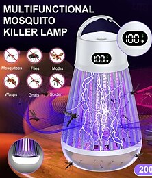 رخيصةأون -مصباح قاتل للبعوض متعدد الوظائف 2 في 1 – مصيدة بعوض محمولة و Lantern للتخييم
