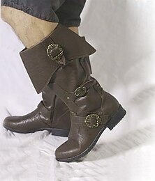 levne -Retro Středověké Renesanční Boty Ploché jazzové boty Pirát Viking Křižák Pánské Keltské Pirát předvečer Všech svatých Karneval Plesová maškaráda LARP Ren Faire Dospělí Boty
