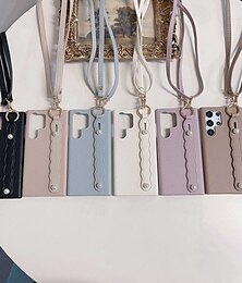 halpa -puhelin Etui Käyttötarkoitus Samsung Galaxy S25 Ultra S24 Ultra Plus S23 Ultra Plus S22 Plus Ultra A55 A35 A25 A15 5G A54 A34 A14 A53 A33 A23 A13 A22 naisten tytölle Tuella Sormuksen pidike Lanyardin