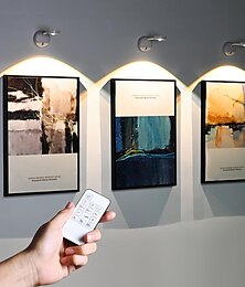 economico -faretti led senza fili luci per mobili luci per quadri con telecomando applique da parete led sensore di movimento luce notturna decorativa lampada da parete con oscuramento a tre colori tramonto lampada da esposizione