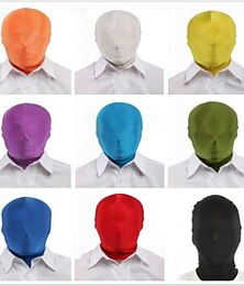 preiswerte -Maske Bodysuit Cosplay Karnevalskostüm Ganzkörperanzug Herren Damen Cosplay Masken Einfarbig Kostüm für Karneval Maskerade Erwachsene