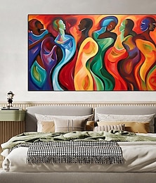 abordables -figuras abstractas pintura al óleo acrílica hecha a mano arte de pared moderno pintura pintura figurativa hecha a mano arte de pared abstracto figura grande pintura de pared colorida abstracta