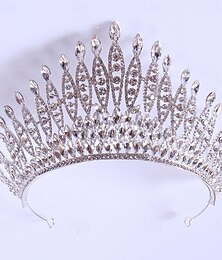 billiga -lyxiga brudar i europa och amerika med vatten diamanter utvalda hårbågar legering krona bilshow modeller bröllopsklänningar utrikeshandel krona