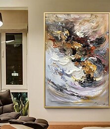 billiga -handgjord oljemålning canvas väggkonst dekoration modern abstrakt för heminredning rullad ramlös osträckt målning