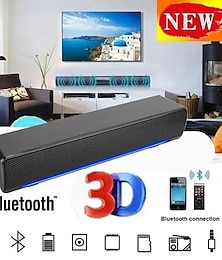 abordables -LITBest X8 Bocina Bluetooth Bluetooth USB Portátil Luz LED Mini Altavoz Para PC Ordenador Portátil TV