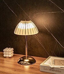 economico -lampada da tavolo in cristallo tocco moderno e minimalista regolazione continua a 3 colori tramite USB ricaricabile con luce soffusa e batteria a lunga durata