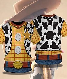 voordelige -Toy Story Lichtjaar Houtachtig Buzz Lightyear T-Shirt Anime Cartoon Anime Standaard Street Style T-shirt Voor Voor Stel Voor heren Dames Volwassenen 3D afdrukken