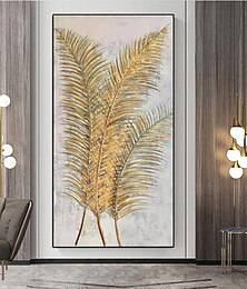 economico -foglie d'oro arte contemporanea dipinto a mano astratto pittura extra di grandi dimensioni grande coltello tavolozza pittura dipinta a mano struttura spessa pittura moderna arte della parete pittura