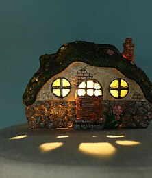 billiga -solar trädgård staty lampor fairy trädgård skjul harts dekorativa lampor för gårdar, gräsmattor, trädgård konst dekorationer, inflyttningspresenter