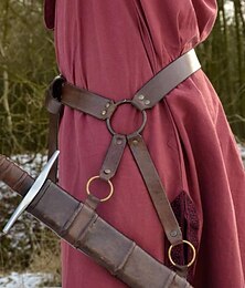 levne -Středověké Renesanční Steampunk Cosplay kostým Pochva Držák meče Válečník Viking Keltský rytíř Maškarní kostým Pánské Dámské Keltské Viking předvečer Všech svatých Plesová maškaráda Výkon Podium LARP