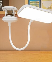 economico -1pc studio flessibile a 360° con morsetto lampada da scrivania pieghevole luce notturna da comodino per camera da letto studio lettura lavoro d'ufficio led touch protezione degli occhi apprendimento