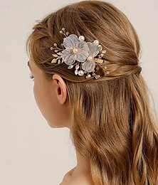 cheap -Headdress Headpiece Hair Clip Imitation Pearl Rhinestone Wedding Cocktail Luxury Retro With Pearls Crystals Headpiece Headwear