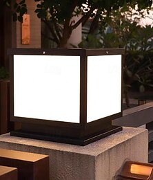 economico -lampada a colonna lampadari per esterni impermeabili, lampadari per esterni, lampadari per pilastri quadrati ip65 lampadari per esterni impermeabili in vetro in alluminio per esterni, lampadari per