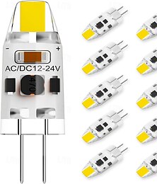 levne -G4 LED Bulb T3 JC Type Bi-Pin G4 Base AC/DC12V for Under Cabinet Light Ceiling Lights Replacement Halogen Chandelier Lamps RV Boats Outdoor Landscape Lighting 5pcs/10pcs