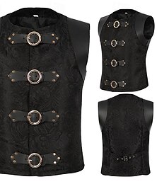 levne -Retro Středověké Renesanční Kamizelka Princ Šlechtic Maškarní kostým Pánské předvečer Všech svatých Karneval Plesová maškaráda LARP Karneval v Benátkách Dospělí