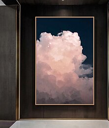 preiswerte -Mintura handgefertigte Wolken-Ölgemälde auf Leinwand, Wandkunst, Dekoration, große moderne abstrakte Bilder für Heimdekoration, gerollt, rahmenlos, ungedehnte Malerei