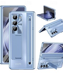 voordelige -telefoon hoesje Voor Samsung Galaxy Z Fold 5 Z Fold 4 Achterkant met standaard en schermbeschermer Volledig lichaamsbeschermend Schild PC