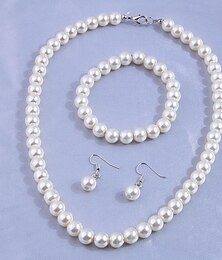 billige -Smykke Sett For Dame Bryllup Fest & Aften Harpiks Plast Fancy