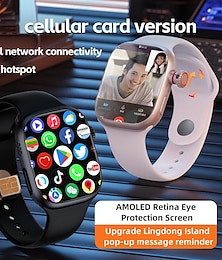 baratos -iMosi S9 Relógio inteligente 2.06 polegada Telefone do relógio inteligente 4G LTE 4G Podômetro Aviso de Chamada Monitor de frequência cardíaca Compatível com Smartphone Feminino Masculino satélite