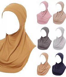 billige -blød indre kasket kvinder hijab motorhjelm wrap turban kasket undertørklæde muslim stretchy