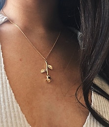 economico -Collana For Per donna Matrimonio Da sera Regalo Lega Floreale Forma di fiore