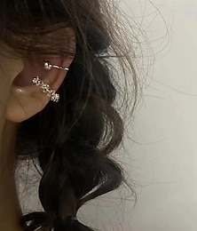 رخيصةأون -1 زوج الأصفاد الأذن For نسائي زفاف هدية مواعدة سبيكة مولع ب فاشن ألماسي