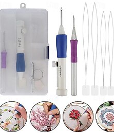 olcso -diy punch needle magic hímző toll készlet varrás cérna eszköz varró kézműves készlet
