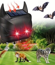 abordables -Répulsif pour animaux à énergie solaire répulsif pour animaux à ultrasons solaire répulsif pour chat/oiseau répulsif pour effrayer les animaux répulsif sonar