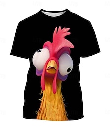billiga -Djur T-shirt Anime 3D Grafisk Till Par Herr Dam Vuxna Karnival Maskerad 3D-utskrift Gata Ledigt / vardag