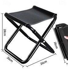 baratos -cadeira dobrável portátil ao ar livre - banco tático para pesca, viagens, camping, caminhadas; resistente, leve e compacto para fazer fila ou acampar