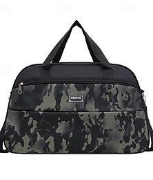 cheap -Men's Tote Gym Bag Nylon Outdoor Travel Zipper Large Capacity Lightweight Expandable Geometric Black Blue Green