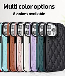 cheap -Phone Case For iPhone 15 Pro Max Plus iPhone 14 13 12 11 Pro Max Plus Mini SE Back Cover with Stand Holder Magnetic Card Slot Retro TPU PU Leather