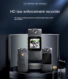 ieftine -l11 portabil wifi hd 4k instrument de aplicare a legii viziune nocturnă video dv cameră pentru ciclism sportiv