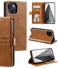 cheap -Phone Case For iPhone 15 Pro Max iPhone 14 13 12 11 Pro Max Mini SE X XR XS Max 8 7 Plus Wallet Case with Wrist Strap Kickstand Card Slot Retro TPU PU Leather