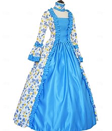 billiga -1700-tals rokoko balklänning för kvinnor prinsessan maria antonietta rokoko viktoriansk renässans semesterklänning