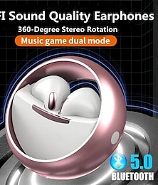 cheap -360 Rotation Headphones TWS Earphone with Mic In-Ear Sports Earbuds Wireless Headset Bluetooth V5.0 for Samsung IPhone Xiaomi