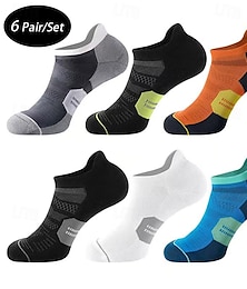 Χαμηλού Κόστους -Ανδρικά 6 Τμχ Πολλαπλές συσκευασίες Κάλτσες Καλτσάκια Χαμηλές Κάλτσες Șosete de Alergat Καθημερινές Κάλτσες Μαύρο Λευκό Χρώμα Συνδυασμός Χρωμάτων Αθλήματα & Ύπαιθρος Καθημερινά Διακοπές Βασικό Μεσαίο