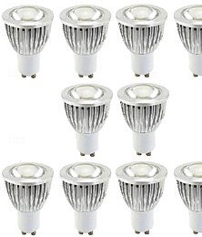 abordables -Ampoules LED GU10 non dimmables 3000 K lumière chaude 5 W ampoules LED pour cuisine hotte salon chambre éclairage sur rail encastré 10 pièces