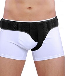 abordables -Cinturón para hernia para hombres y mujeres, soporte para hernia inguinal del lado izquierdo/derecho con almohadillas de compresión extraíbles, negro