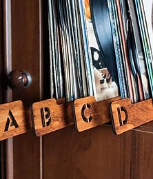 halpa -vinyylilevyjakajat, aakkosellinen vinyylilevyjen säilytysjakaja a-z, 26 levytelineen järjestämisopasta, albumilaatikoiden keräysastiat musiikin ystäville