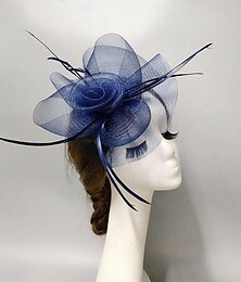 economico -fascinators Copricapo Accessori per capelli A rete Cappello di velo Matrimonio Festa delle donne Con Fantasia floreale Con balze Copricapo Copricapo
