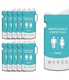 economico -Borsa per urina portatile di emergenza da 12 pezzi, borsa per orinatoio da viaggio, borsa per urina usa e getta utilizzata per situazioni di emergenza per ingorghi, vomito, campeggio. Borsa per orinatoio unisex da 750 ml