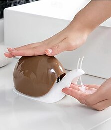 abordables -Dispensador de jabón líquido con forma de caracol, dispensador de loción para encimera estilo prensa, botella con bomba para accesorios de baño