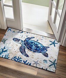 preiswerte -Meeresschildkröte Fußmatte Küchenmatte Bodenmatte rutschfester Bereich Teppich Ölbeständiger Teppich Indoor Outdoor Matte Schlafzimmer Dekor Badezimmermatte Eingangsteppich